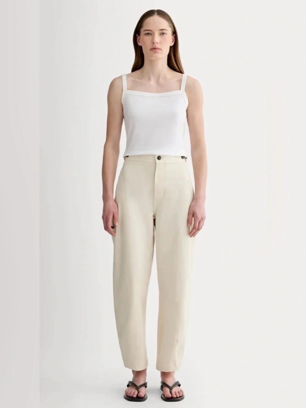 New Everlane THE FATIGUE BARREL PANT in Birch Size 0